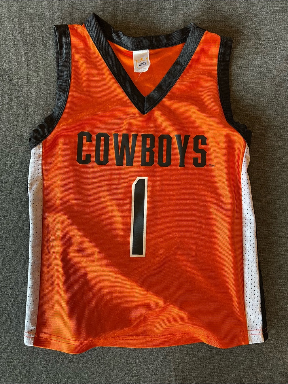 Orange OSU  "COWBOYS" Basketball Jersey - #1